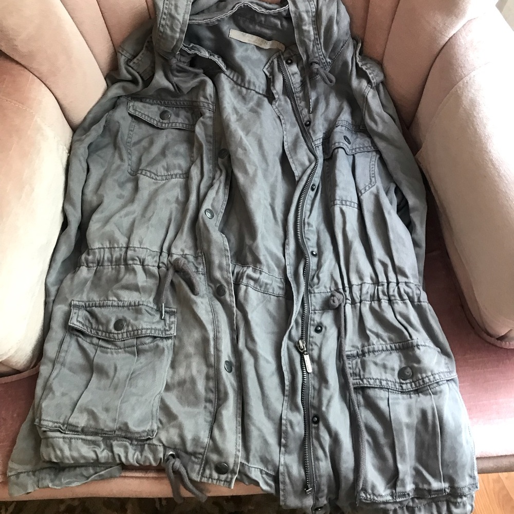 Max Jean utility jacket. Grey. Women’s Medium